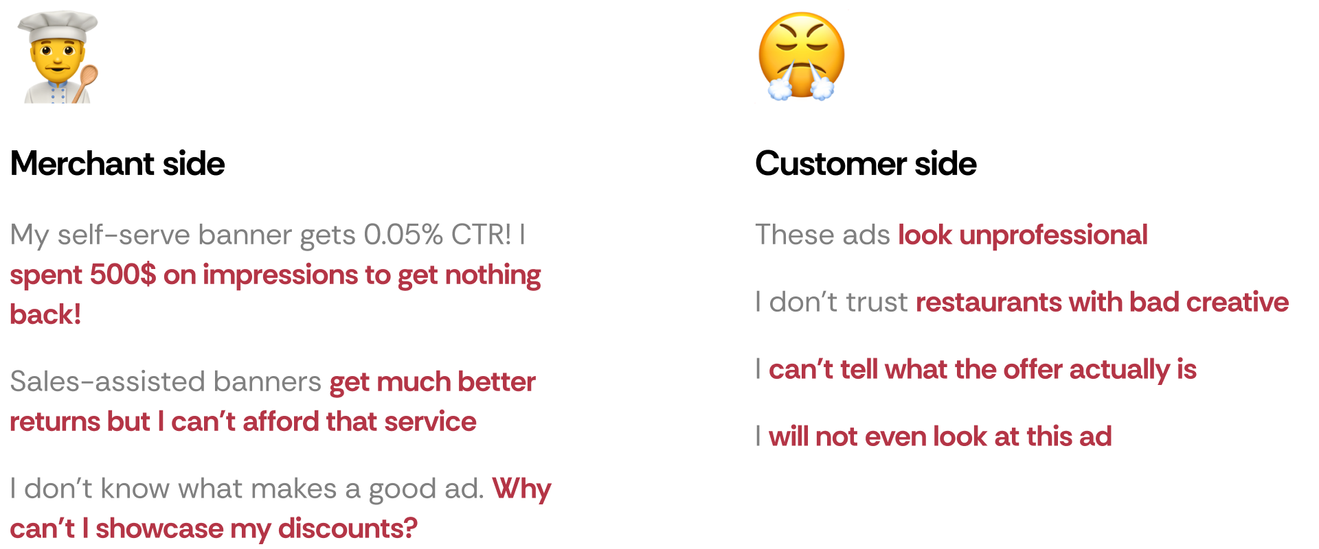 User thoughts on banner ads